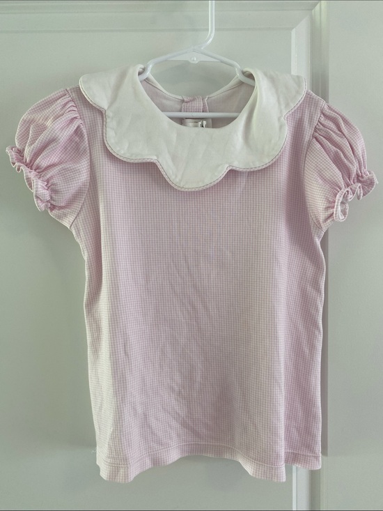 Lullaby Set Other - Girls Scallop Collar Gingham Top size 7